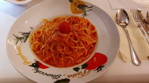 Hauptspeise: Spaghetti mit Veganer Bolognese Sauce. 😋 at Nadtila  in Diepholz