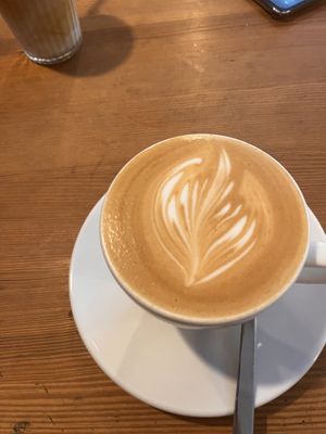 Cappuccino with oat milk  at Kawiarnia Stragan in Poznan