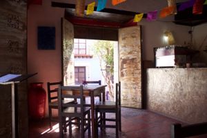 Inside at Le Campane in Oaxaca