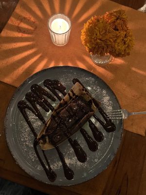 Chocolate tamal   at Le Campane in Oaxaca