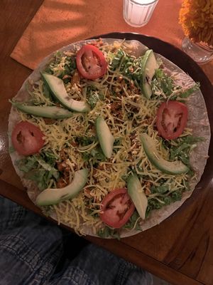 Tlayuda  at Le Campane in Oaxaca