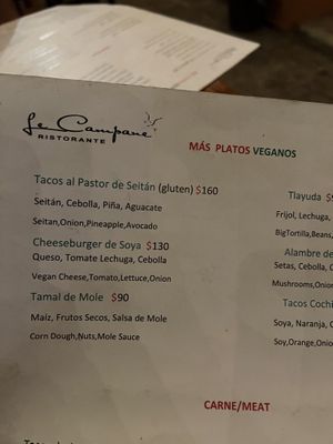   at Le Campane in Oaxaca