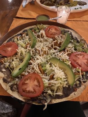 Tlayuda   at Le Campane in Oaxaca