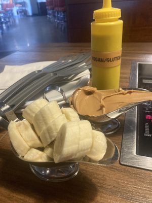 Vegan batter and toppings to make pancakes   at Slappy Cakes in Lahaina