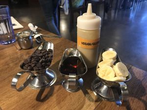 Vegan choc chips/ batter/ maple  at Slappy Cakes in Lahaina