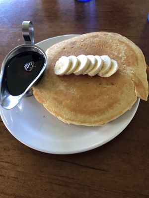Vegan banana pancakes  at Slappy Cakes in Lahaina