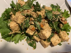 Oatmeal tofu at Veggie Village in Phoenix