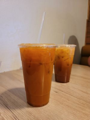Thai iced tea at Veggie Village in Phoenix