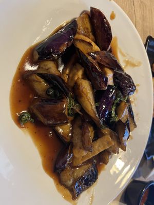 Eggplant & tofu  at Veggie Village in Phoenix