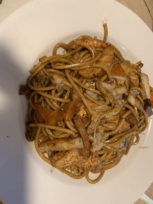 Chow fun noodles at Veggie Village in Phoenix