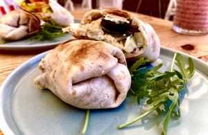 Vegan ‘tuna’ wrap   at Cocos Deli in Mallorca