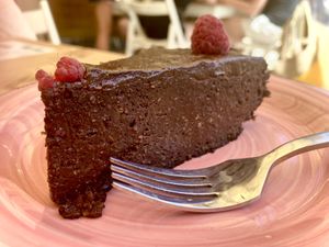 Quinoa + choc cake (gf)  at Cocos Deli in Mallorca