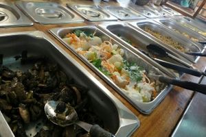 The salad bar at Bocca Dolce in Western Cape