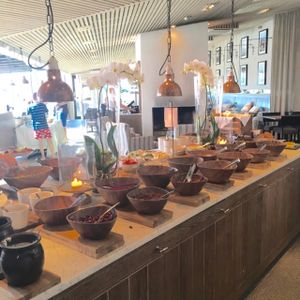 Buffet in posh spa environment  at Torekov Hotel Bistro in Torekov