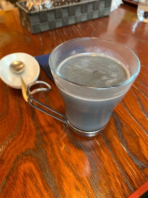 sesame tea at Vegan Ramen Towzen in Kyoto