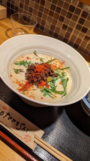 Soy meat ramen at Vegan Ramen Towzen in Kyoto