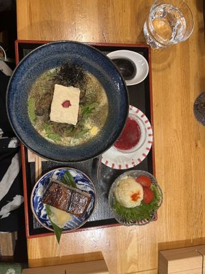 Lunch set   at Vegan Ramen Towzen in Kyoto