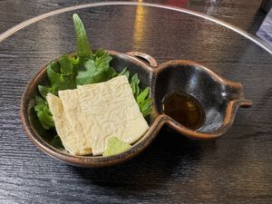 Yuba Sashimi  at Vegan Ramen Towzen in Kyoto