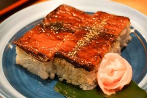 sushi at Vegan Ramen Towzen in Kyoto