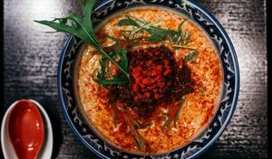 A bit too salty for me at Vegan Ramen Towzen in Kyoto