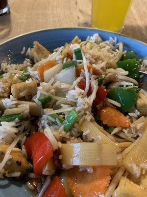 Bio Tofu mit Knoblauch-Sauce - hervorragend !  at Wok on Fire in Ludwigsburg