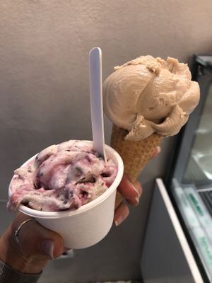 Black Forest and hazelnut (2,80€ each)  at Veganista Ice Cream III in Vienna