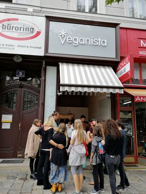 From the outside at Veganista Ice Cream III in Vienna