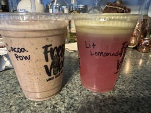 Cacao pow and lit lemonade   at FreshVibes in Greenville