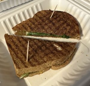 Vegan loaded grilled cheese   at FreshVibes in Greenville
