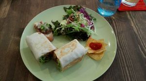 vegan burrito (1000 yen)  at La Quinua in Kagoshima