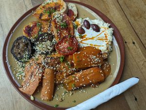 Vegan mezze at Mezze Bar in Auckland