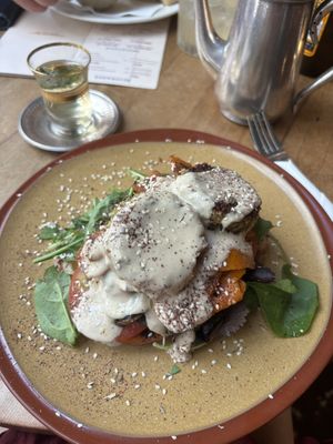 Tastiest falafel burger!  at Mezze Bar in Auckland