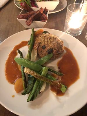 Middle eastern inspired nut roast  at Fusca  in Warwick