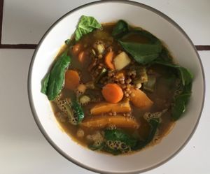 Lentil soup at Blat Picat in Formentera