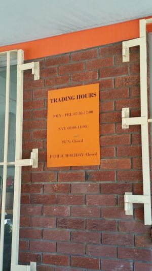 Opening hours  at Dolce Bakery in Cape Town