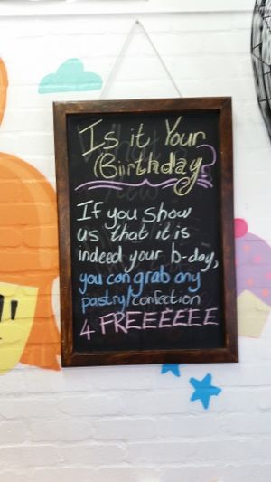 Sign 4 at Dolce Bakery in Cape Town