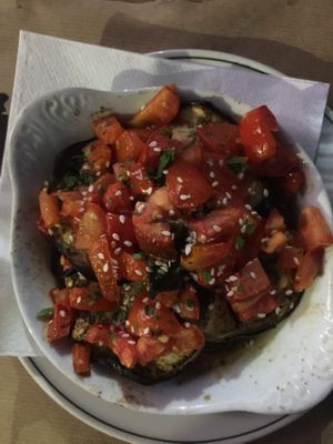 Eggplant parmigiana  at I Toscani in Qbajjar