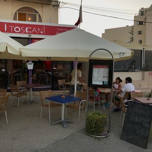 from the street at I Toscani in Qbajjar