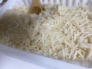 Nice portion in the side of basmati rice    at Jyoti Restaurant - Nogosan in Seoul