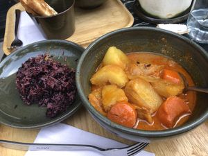 Masaman curry  at Coco&Co in Vientiane