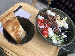 Hummus bowl  at Coco&Co in Vientiane