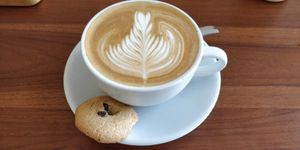 Cafe latte at Coco&Co in Vientiane