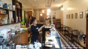 inside Caffè at Coco&Co in Vientiane