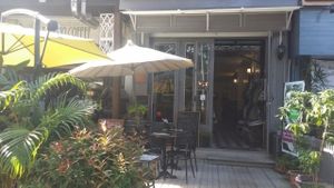 front garden area at Coco&Co in Vientiane