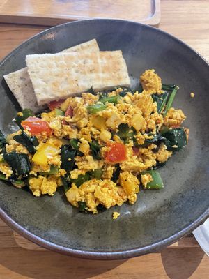Scramble tofu  at Coco&Co in Vientiane