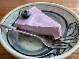 Wild berry cheesecake, 35,000 kip  at Coco&Co in Vientiane