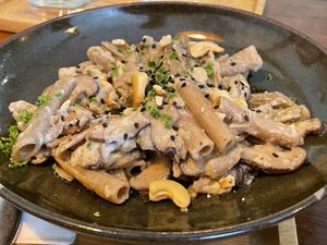 Creamy cashew pasta, 120,000 kip  at Coco&Co in Vientiane