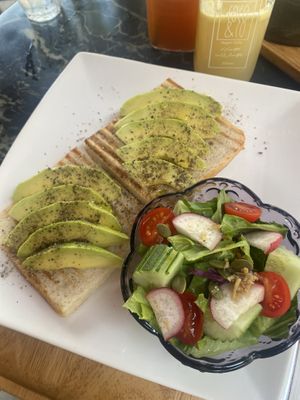 Avo on toastt  at Coco&Co in Vientiane