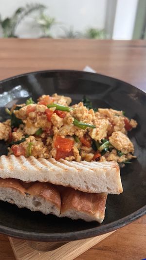 Scrambled tofu (so so)  at Coco&Co in Vientiane
