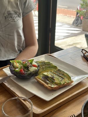 Avo on toast  at Coco&Co in Vientiane